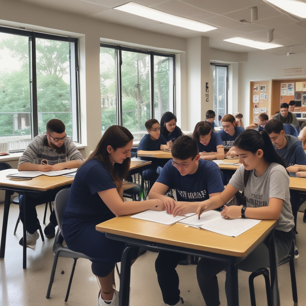 Students engaging in activities